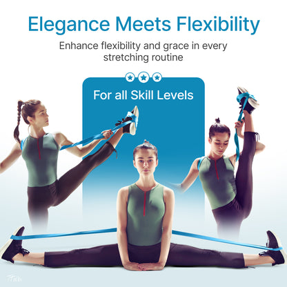 Premium Stretch Bands for Dancers – Flexibility & Strength Trainer (Regular Blue)