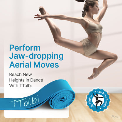 Premium Stretch Bands for Dancers – Flexibility & Strength Trainer (Regular Blue)