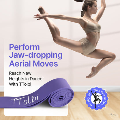 Premium Stretch Bands for Dancers – Flexibility & Strength Trainer (Purple Small)