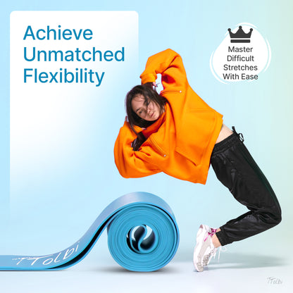 Premium Stretch Bands for Dancers – Flexibility & Strength Trainer (Regular Blue)