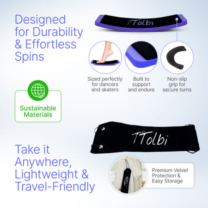 Premium Turning Board – Improve Spins & Edge Control (Blue)