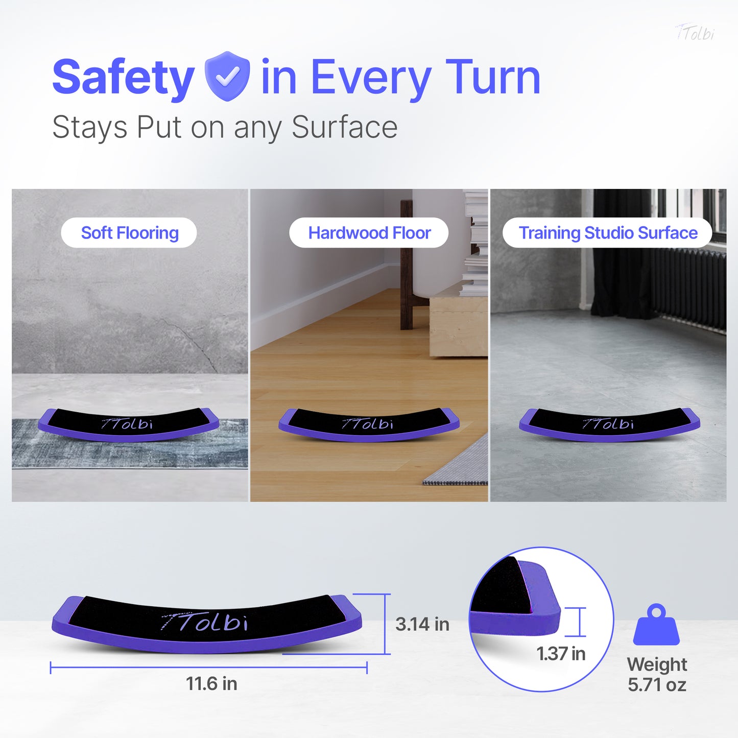 Premium Turning Board – Improve Spins & Edge Control (Blue)