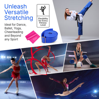 Premium Leg Stretcher with Door Anchor – Achieve Deeper Splits (Blue)