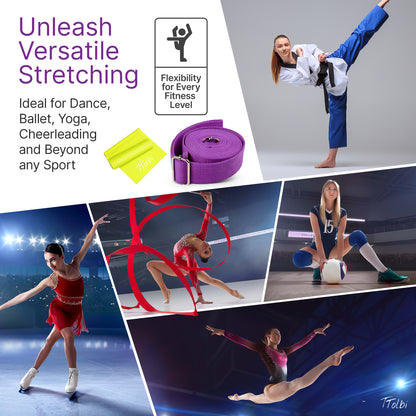 Premium Leg Stretcher with Door Anchor – Achieve Deeper Splits (Purple)