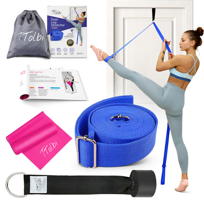 Premium Leg Stretcher with Door Anchor – Achieve Deeper Splits (Blue)