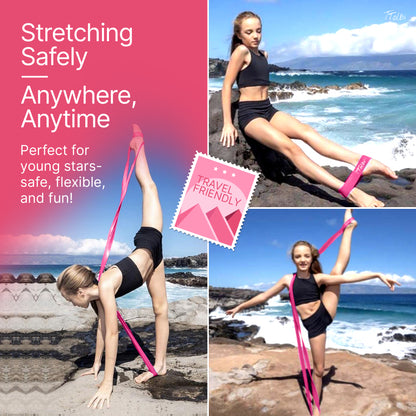 Premium Stretch Bands for Dancers – Flexibility & Strength Trainer (Pink Small)