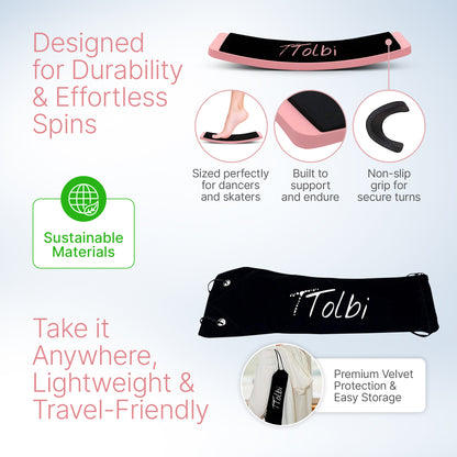 Premium Turning Board – Improve Spins & Edge Control (Pink)