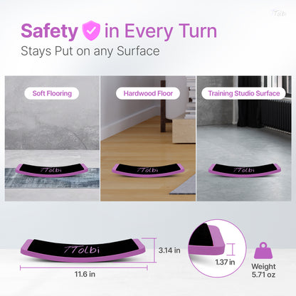 Premium Turning Board – Improve Spins & Edge Control (Purple)
