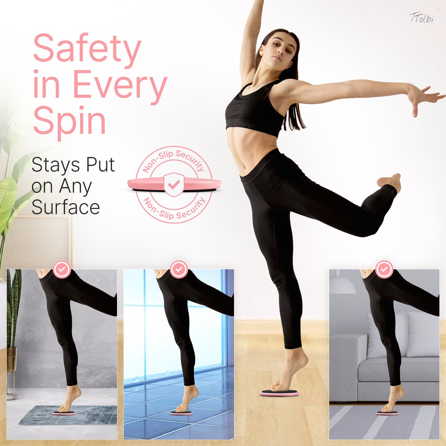 Premium Turn Disc for Dancers & Skaters – Master Pirouettes & Balance (Pink)