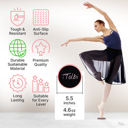 Premium Turn Disc for Dancers & Skaters – Master Pirouettes & Balance (Pink)