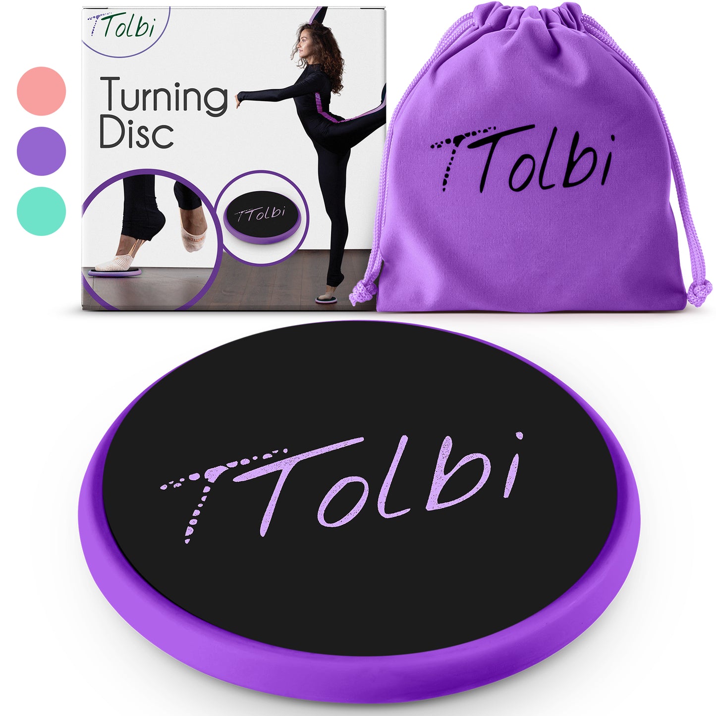 Premium Turn Disc for Dancers & Skaters – Master Spins & Balance (Purple)