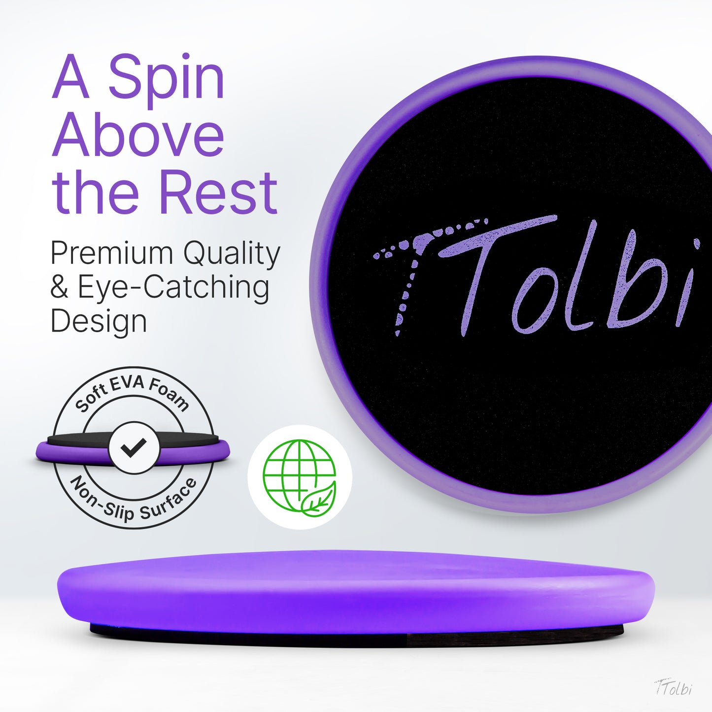 Premium Turn Disc for Dancers & Skaters – Master Spins & Balance (Purple)