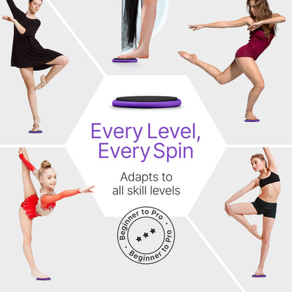 Premium Turn Disc for Dancers & Skaters – Master Spins & Balance (Purple)