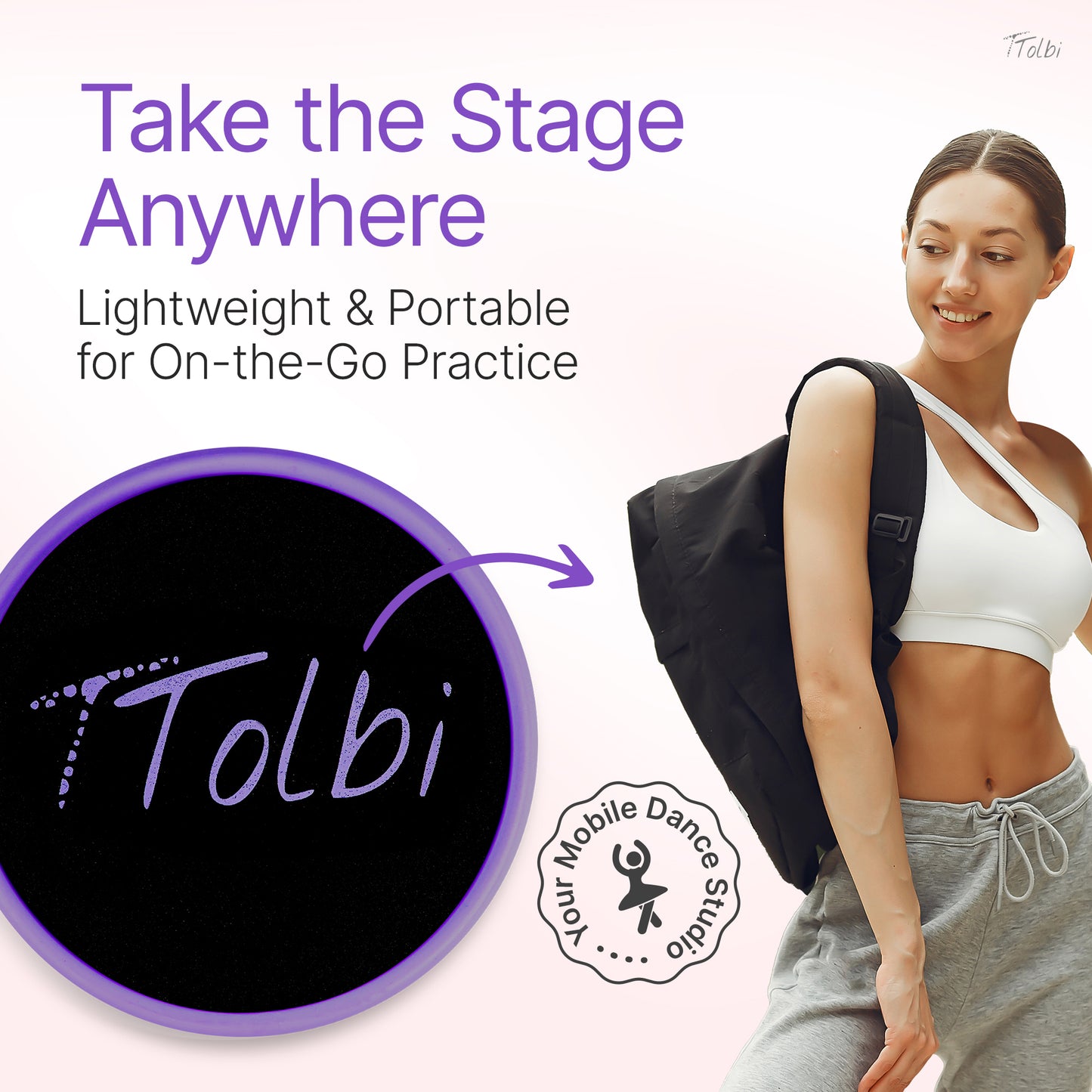 Premium Turn Disc for Dancers & Skaters – Master Spins & Balance (Purple)