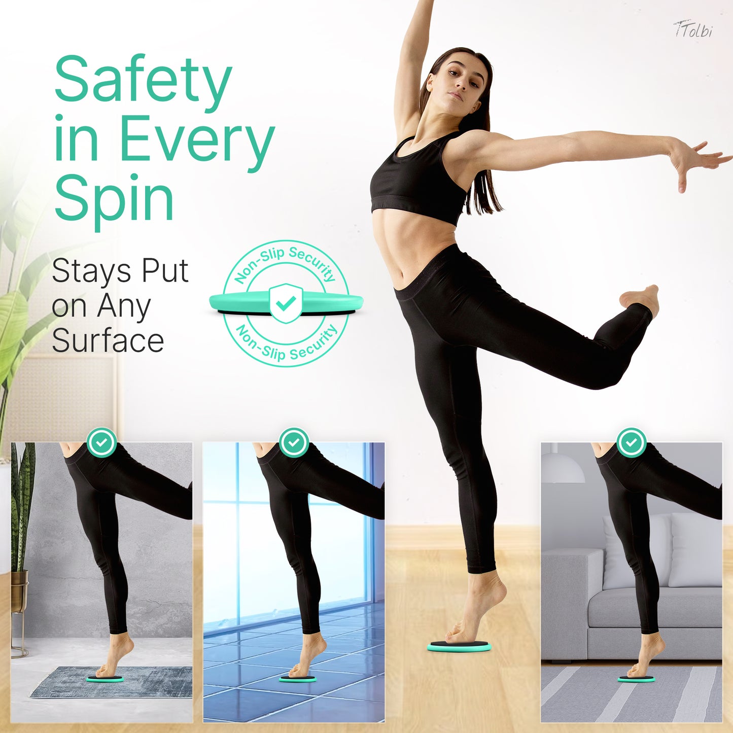 Premium Turn Disc for Dancers & Skaters – Master Pirouettes & Balance (Green)