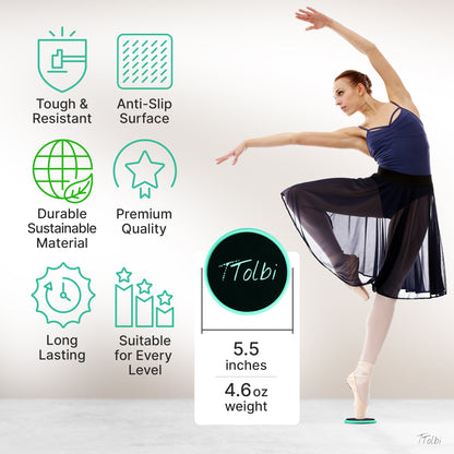 Premium Turn Disc for Dancers & Skaters – Master Pirouettes & Balance (Green)